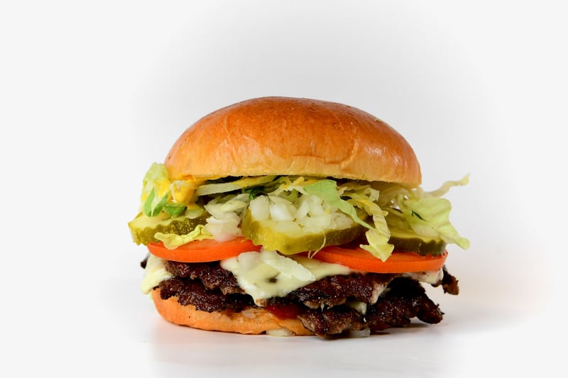 Photo of All American Single - Single crispy beef patty with American cheese, lettuce, tomato, pickles, and special sauce